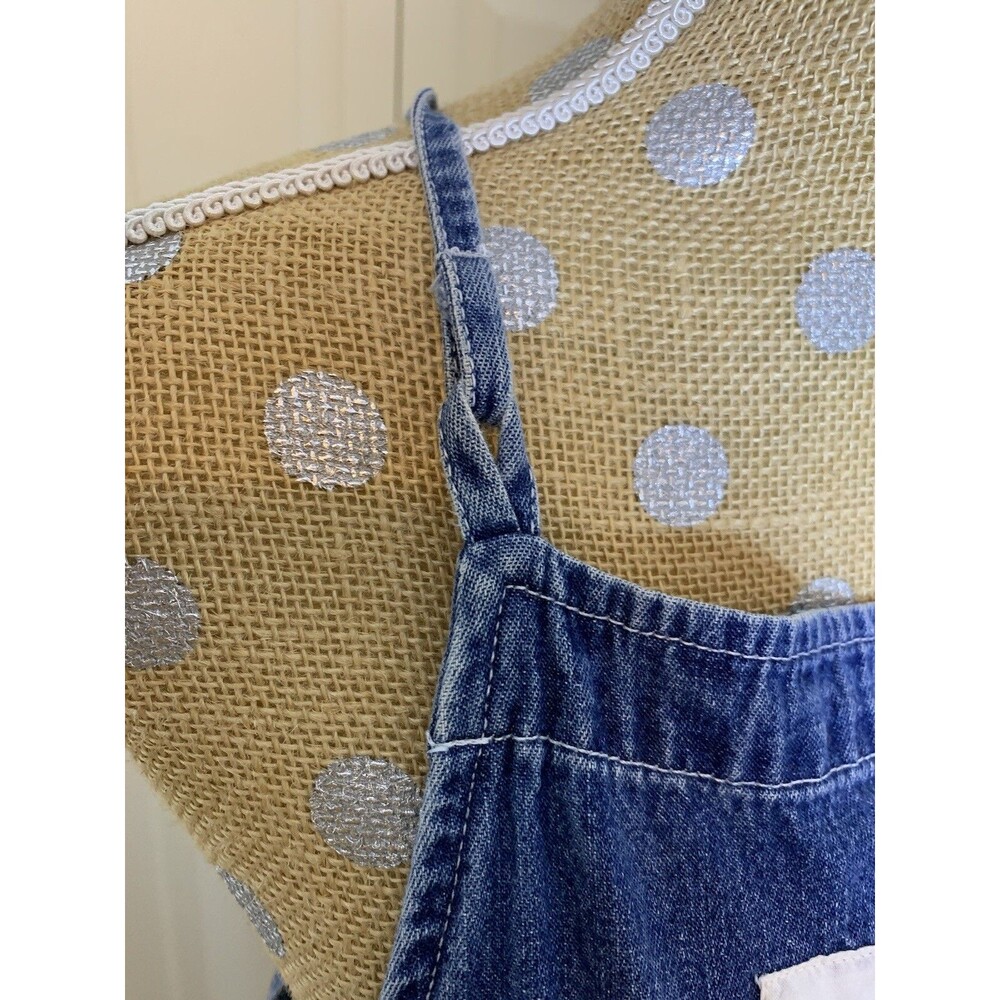 Vtg Sophia Rose Denim Dress Jumper Womens Y2K 90s Cottagecore Farm 14P Fits  S/M - Picture 5 of 16